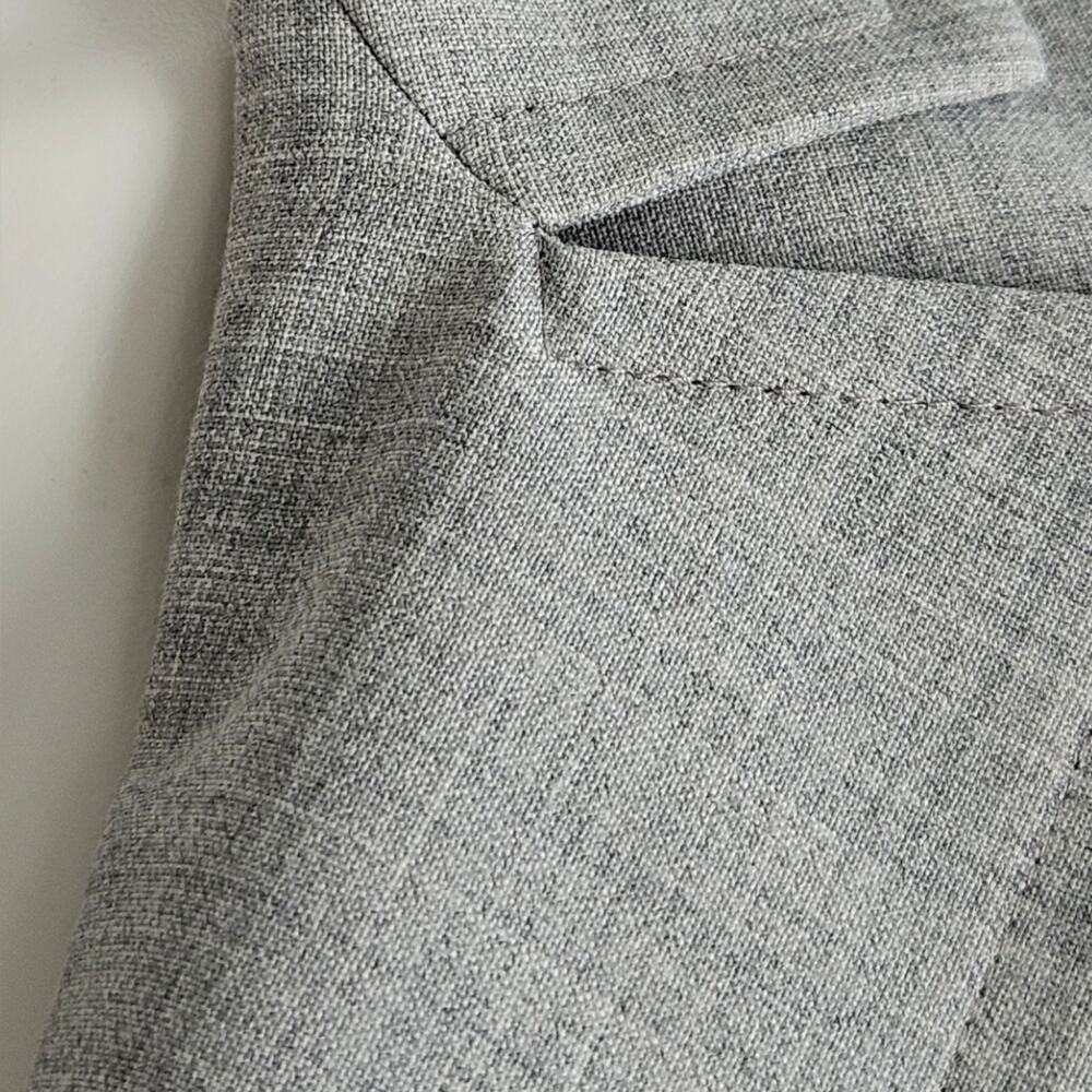 Express Design Studio Light Gray Blazer Jacket Sz… - image 2